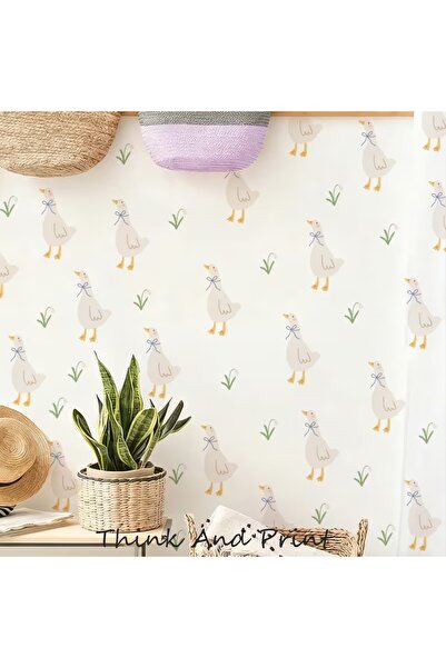 Think And Print Σετ αυτοκόλλητων τοίχου για παιδικό δωμάτιο Boho Cute Animals...