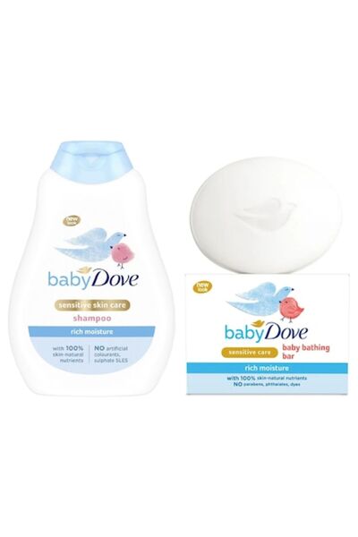 Dove Set Baby Sensitive Rich Moisture, Șampon 400 ml, Săpun 90 g
