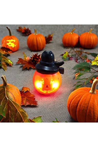 DURUSOY Yılbaşı Helloween Bal Kabaklı Işıklı Sesli Pürbüz Çakmak - Rüzgarlı