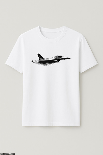 CALKARCOLLECTION Unisex Oversized Jet Plane T-Shirt