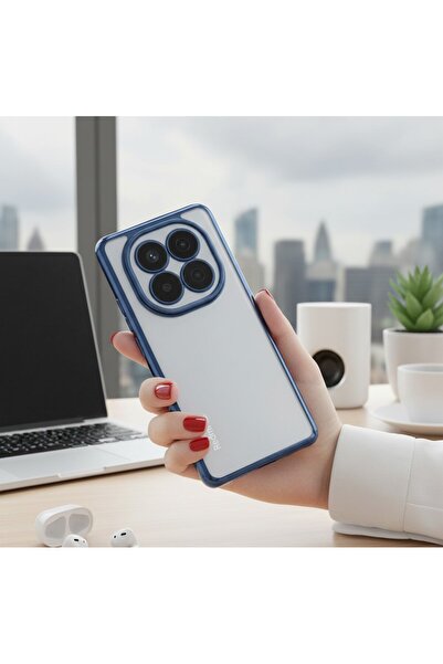 AKSEFİZZ Xiaomi Redmi Note 14 Pro 5g Compatible Camera Lens Protected Edges C...