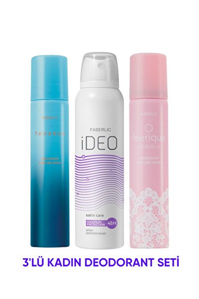 Faberlic 3'LÜ DEODORANT SETİ