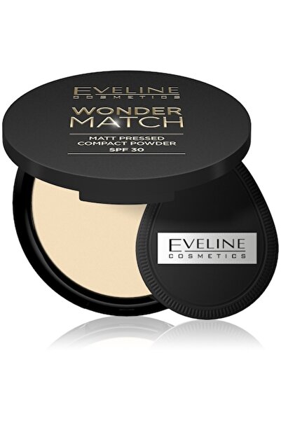 Eveline Cosmetics Pudră mată compactă Wonder Match SPF 30 - Nuanța 01