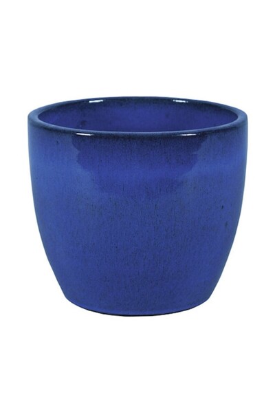 Clasic Ghiveci ceramic Oslo Ø 30 cm H 26 cm albastru
