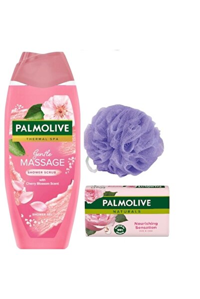 Palmolive SPA set - 3x Gentle Massage 500ml shower gel, Milk & Rose soap 90g,...