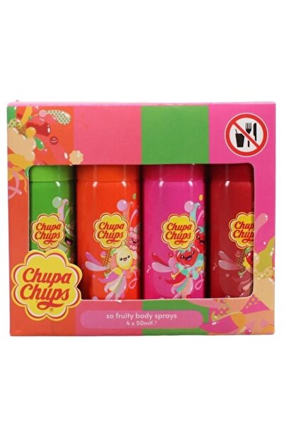 Chupa Chups Set 4 x mini body spray, assorted fruity scents, 50 ml