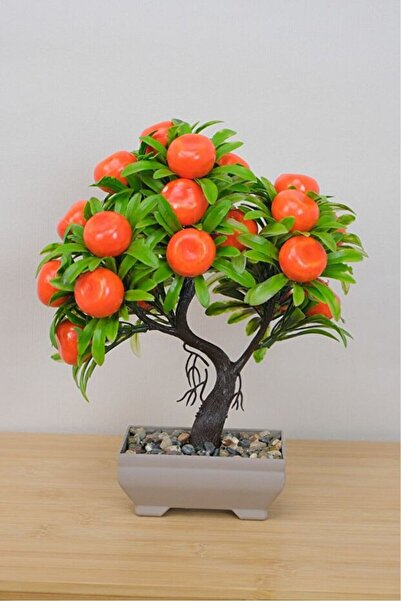 safestore Decorative Cobalt Ilı Artificial Tangerine Tree Flower