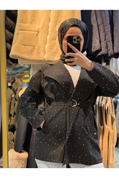 MODA AKGÜN Stylish Jacket with Stone Detail