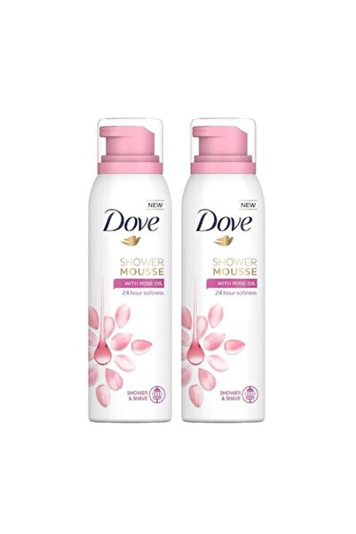Dove Set 2 x Spumă de duș cu ulei de trandafir, 200 ml