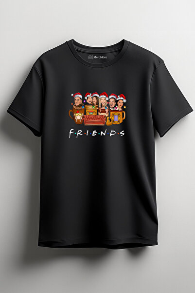 Merch&ice Friends Yılbaşı Baskılı Unisex T-Shirt