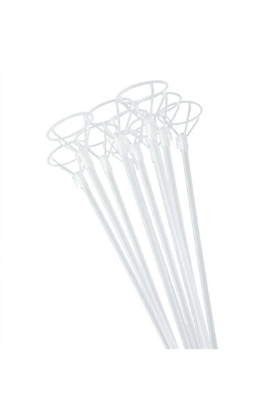 Teno Set de 10 bețișoare transparente pentru baloane, lungime 42 cm