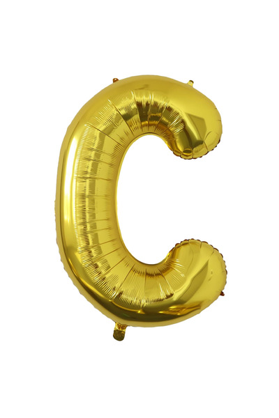 Teno Balon folie auriu cu litera C