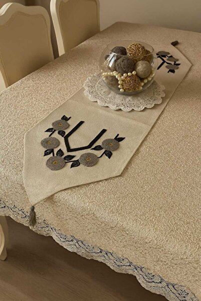 HİFA HOME Runner brodat cu punct de croșetat, 1 bucată