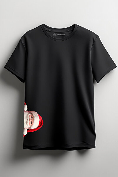 Merch&ice تي شيرت مفاجأة سانتا كلوز مطبوع للجنسين