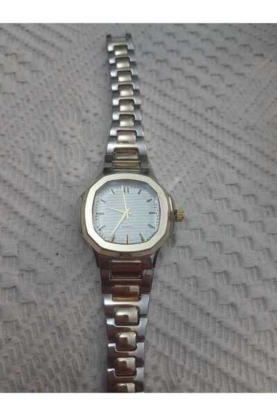 Brality Simple Stylish Design Women's Wristwatch Gold-Silver Pate Model Two-T...