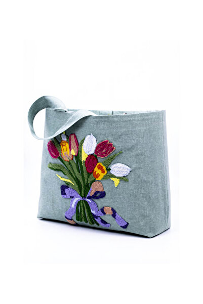 İSTANBULSTYLEMODA Geantă de umăr Duck Fabric Punch Pattern CNT141225