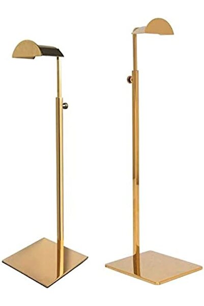 The Bros Gold Single Hook Handbag Adjustable Height Display Stand, 2 Pack