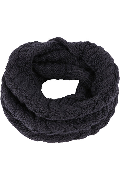 OEM Unisex circular scarf, knitted in polyester, minimalist, wheat ear pattern, for the cold season,