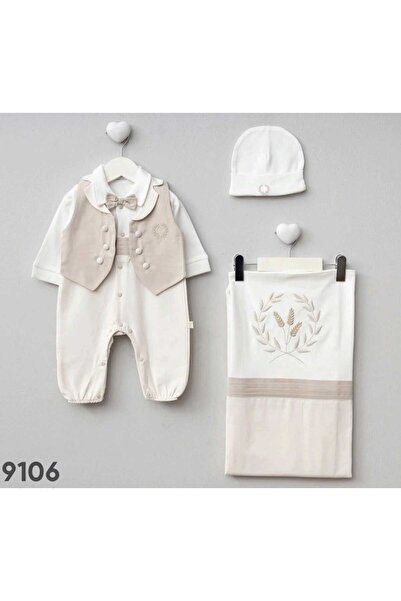 Pugi Baby Hospital Release - 4-Pack Cream Baby Boy