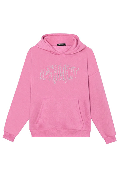 Fer Valiant سويت شيرت للجنسين من Pyramid Stone مطبوع قصة فضفاضة بغطاء رأس