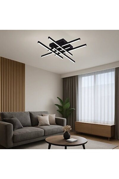 Alessandro DESIGN LINEX LED chandelier with remote control, 63W, 6 arms, line...