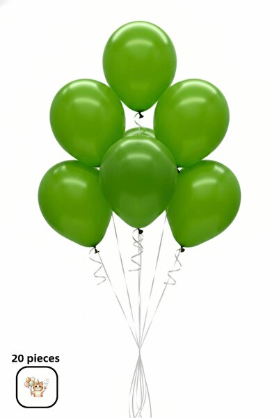 BALOMİS Metallic Green Balloon Background and Venue Decoration Decoration Bal...