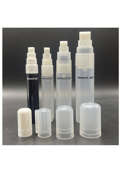 Sanathobi قلم برأس لباد، قابل لإعادة التعبئة، بخزان ماء، قطع مستقيم، لون أسود...