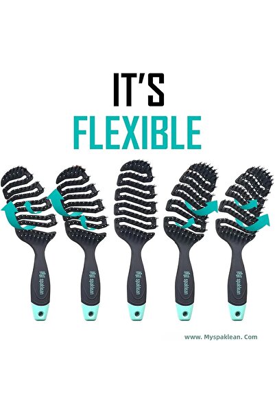 SPAKLEAN فرشاة فليكس الرائعة (فرشاة للشعر وفروة الرأس)