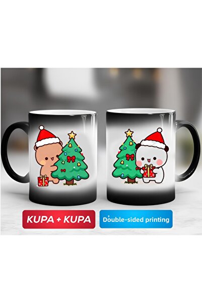 KEMAL İLHAN 'New Year's Themed' Bubu Dudu Porcelain Mug (Pair)