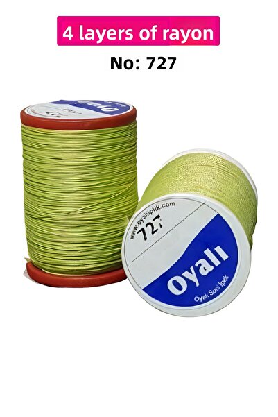 YenisiniAl Cordă de mătase artificială cu 4 straturi, broderie, mărgele, croșetat, nr:727