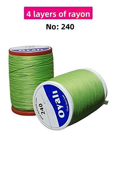 Mu Art Cordă de mătase artificială cu 4 straturi, brodat, mărgele, croșetat, ...