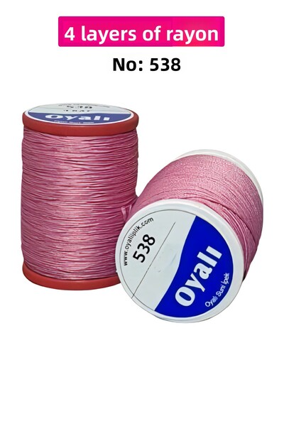 Rasanet Cordă de mătase artificială cu 4 straturi, broderie, mărgele, croșetat, nr:538