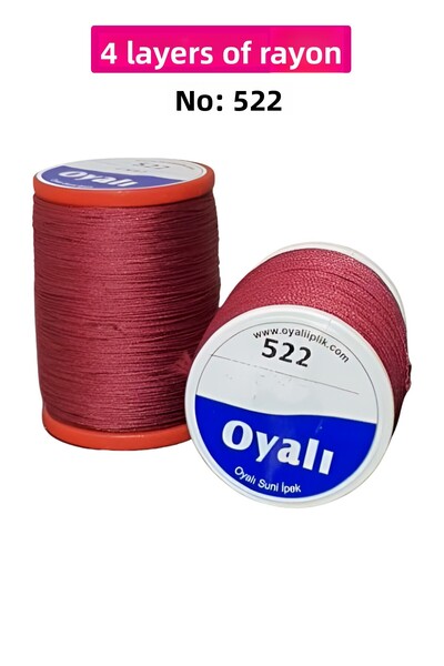Royaleks مطرزة 4 طبقات رايون غزل التطريز الخرز سلسلة الكروشيه التطريز رقم: 522
