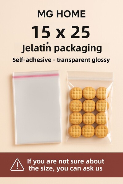 VENON 1 كيلوغرام 🧡 15 × 25 جيلاتين 🧡 مع شريط 🧡 كيس حلوى شيكلوتا ذاتي اللصق...