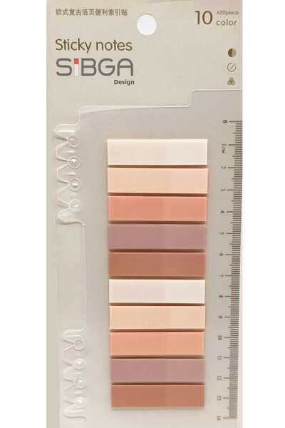 sibga tasarım Hârtie de notițe post-it colorată transparentă - 200 de coli autocolant cu semne de carte