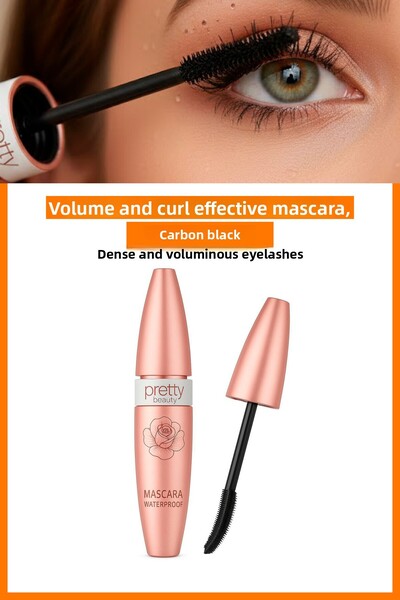 Nera Classy ماسكارا بريتي بيوتي فوليوم آند كيرنر فعال، أسود كربوني مقاوم للماء