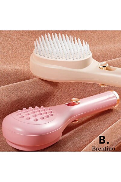 Brentino Automatic Button Hair Massage Comb, Hair Cleaning Brush with Massage...