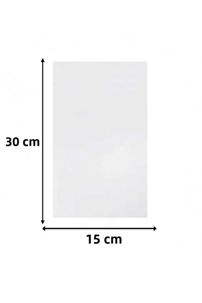 shop جيلاتين شفاف لامع بدون أشرطة - كيس بسكويت إكسسوارات كيس هدايا 15 × 30 (5...