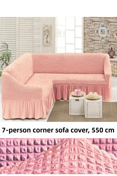 upmall Bürümcük 7-Seater Corner Sofa, Sofa Cover, Armchair Cover, Elastic, wi...