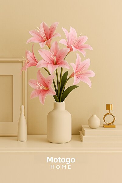 Mottogo Buchet de flori artificiale cu 7 capete de liliac