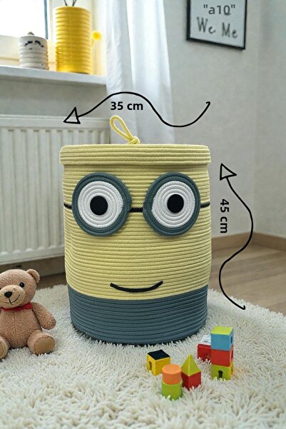 MaVaux سلة حبل مصممة للأطفال مقاس 35×45 سم – سلة تخزين للألعاب والغسيل، منظم ...