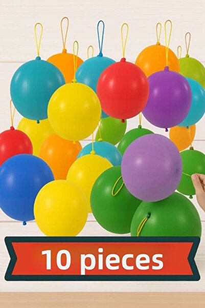 nistabolje 10 قطع بالونات مطاطية كبيرة مع خيط