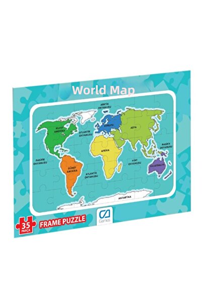 TREND لغز إطار خريطة العالم-35