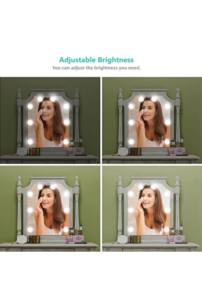 Epilons طقم إضاءة مرآة المكياج