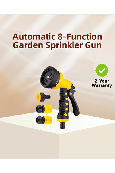 Epilons Комплект 8-функционален пистолет за поливане на градина Многофункцион...