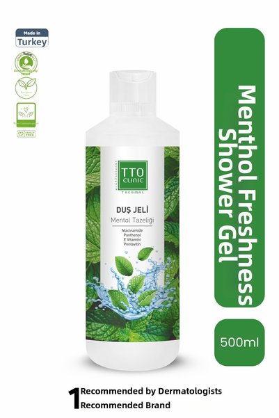 TTO Shower Gel Refreshing and Moisturizing 500 ml Menthol