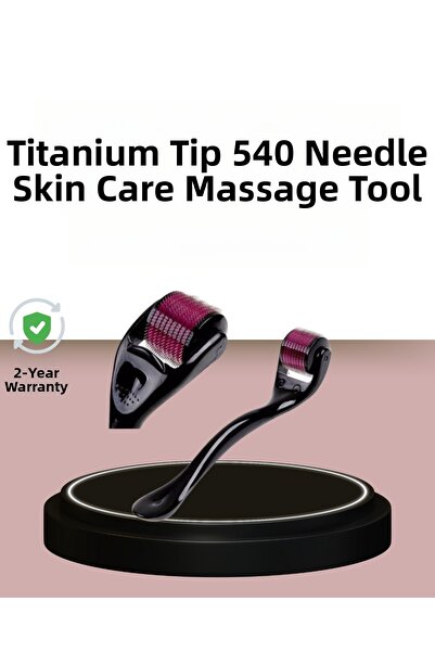 Lisinya Dermaroller Titanium 540 Needles 1 mm Skin Renewal and Anti Aging Eff...