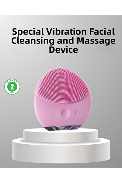 Lisinya جهاز تدليك الوجه من السيليكون صديق للبشرة - تصميم خفيف الوزن ومتين وم...