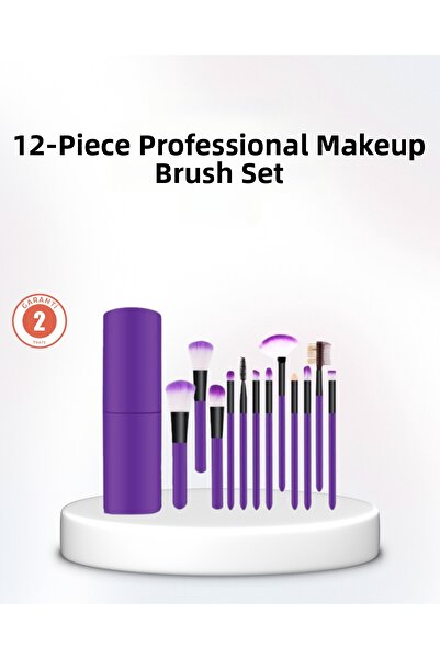 toyigoo 12 Pieces Professional Brush Set for Flawless Makeup with Portable Bo...