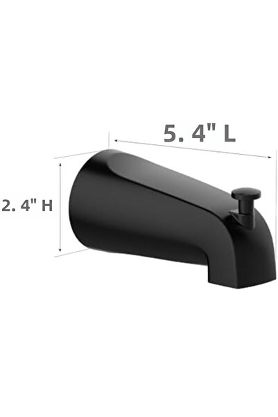 Nacario NrcrioShop 595629 فوهة توجيه لحوض الاستحمام مثبتة على الحائط، باللون ...